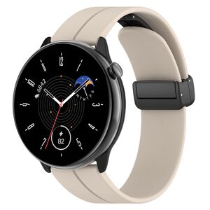 Curea pentru Huawei Watch GT 4 (41mm)/ W1 / Honor Watch S1 / Garmin Venu 2S / Vivoactive 4S - Bej