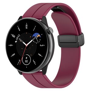 Curea pentru Huawei Watch GT 4 (41mm)/ W1 / Honor Watch S1 / Garmin Venu 2S / Vivoactive 4S - Bordeaux
