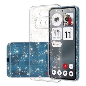 Husa pentru  Nothing Phone (3a) cu sclipici Liquid Crystal Glitter, Transparent