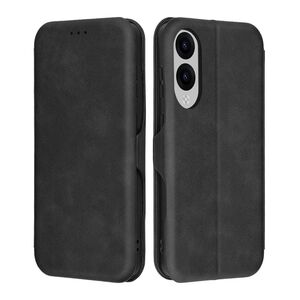 Husa tip carte pentru Samsung Galaxy S25 Edge Smart Wallet fata - spate protectie 360 - Negru