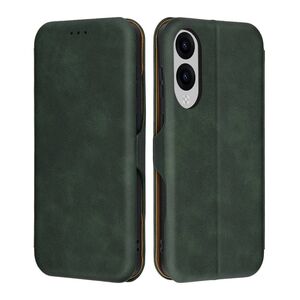 Husa tip carte pentru Samsung Galaxy S25 Edge Smart Wallet fata - spate protectie 360 - Verde