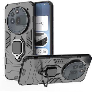 Husa pentru  Nothing Phone (3a) Pro cu inel Ring Armor Kickstand Tough, Negru