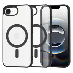 Huse pentru  iPhone 16e cu MagSafe Crystal Clear Back Series - Negru