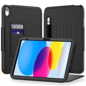 Husa pentru iPad 11 2025 Business 360 protection, cu Suport Multi-View, Slot pentru Apple Pencil si funcție sleep/Wake-up, negru