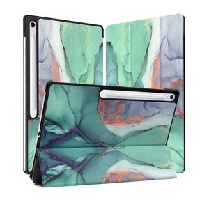 Husa pentru  Samsung Galaxy Tab S10 FE+ Plus 13.1 inch tip stand functie sleep/wake-up, protectie 360 - Verde