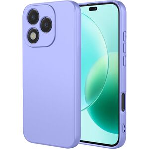 Husa pentru  Honor 400 Lite Liquid Silicone, subțire, captusita cu microfibra, anti amprentă, protectie cameră foto, Lavanda