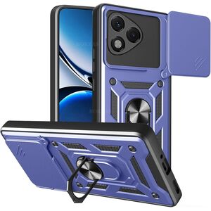 Husa pentru  Honor 400 Lite Ring Armor Kickstand Tough Rugged Cover cu protectie camera, Albastru