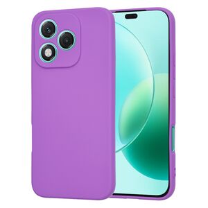 Husa pentru  Honor 400 Lite Liquid Silicone, subțire, captusita cu microfibra, anti amprentă, protectie cameră foto, Mov