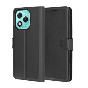 Husa pentru  Honor 400 Lite tip carte cu inchidere magnetica, compartimente pentru carduri si functie stand, Negru denim