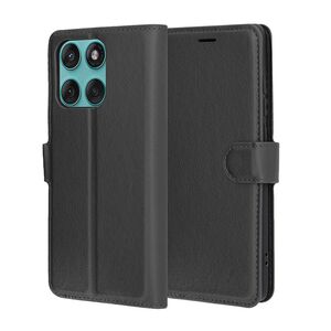 Husa pentru  Motorola Edge 60 Fusion tip carte cu inchidere magnetica, compartimente pentru carduri si functie stand, Negru