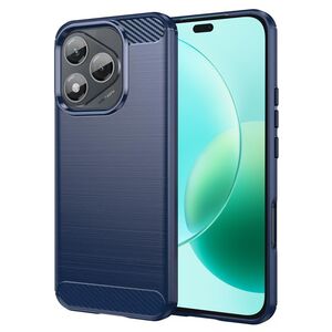 Husa pentru Honor 400 Lite Carbon Liquid Silicone, Albastru