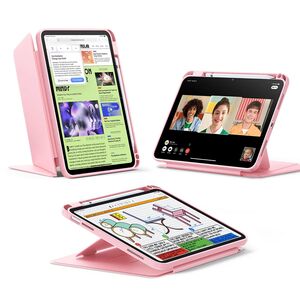 Husa pentru iPad 11 2025 ESR - Flip Hybrid Folio cu functie sleep / wake-up, tip stand si slot pentru stylus - Roz