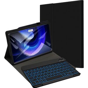 Husa cu tastatura iluminata RGB detasabila pentru Xiaomi Pad 6, Pad 6 Pro, negru