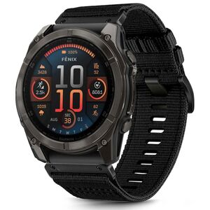 Curea pentru Huawei Watch GT 5 Pro/ GT 5/ GT 4/ GT 3/ GT 2 (46mm) din Material Textil Rezistent – Ideala pentru Stil Activ - latime 22 mm - negru