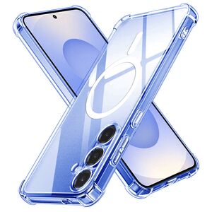 Husa pentru  Samsung Galaxy S25 compatibila MagSafe Anti-Shock 1.5mm reinforced 4 corners - clear