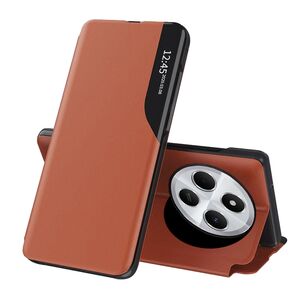 Husa pentru  Xiaomi Redmi 14C tip carte, Smart View, Portocaliu