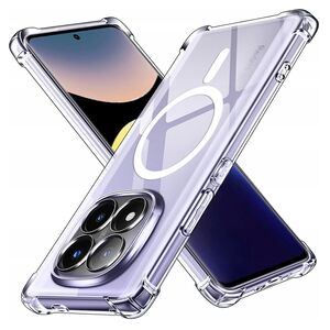 Husa pentru  Xiaomi Redmi Note 14 Pro+ Plus compatibila MagSafe Anti-Shock 1.5mm reinforced 4 corners - clear