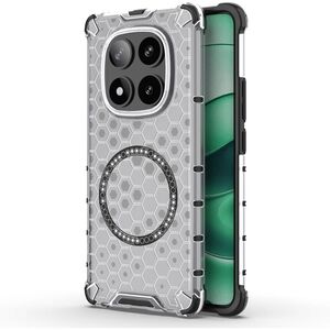 Husa pentru  Xiaomi Redmi Note 14 Pro 5G Cyber Shield Bumper, Compatibila MagSafe, Antishock reinforced corners si margini intarite - Clear