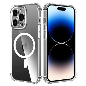 Husa pentru  iPhone 14 Pro  compatibila MagSafe Anti-Shock 1.5mm reinforced 4 corners - clear