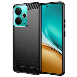Husa pentru Realme 14 / 14T Carbon Liquid Silicone, Negru denim