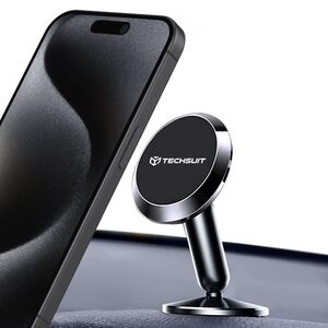 Suport Magnetic N52 pentru Birou si Masina, Universal, Adeziv 3M - Techsuit TinyGrip (S10) - Negru