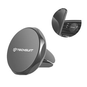 Suport auto Magnetic N52 pentru Grila de Ventilatie, Universal - Techsuit TinyGrip (S9) - Negru
