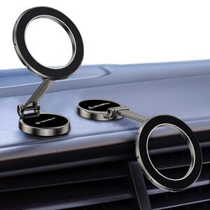 Suport de Telefon pentru Bord, Compatibil MagSafe + Adaptor iRing - Techsuit TitanMagX (S13) - Gray