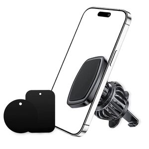 Suport telefon auto VPower Magnetic AirFix pentru grila de ventilație, rotire 360°, cu prindere stabila, universal - negru