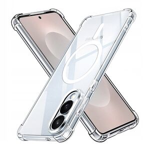 Husa pentru  Samsung Galaxy S25 Edge compatibila MagSafe Anti-Shock 1.5mm reinforced 4 corners - clear