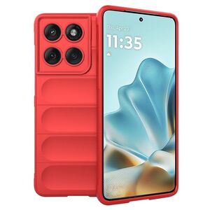 Husa pentru  Motorola Edge 60 Fusion Liquid Silicone, Microfibre Lining, Non-Slip Airbag Design, Rosu