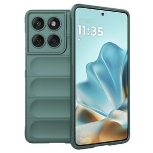 Husa pentru  Motorola Edge 60 Fusion Liquid Silicone, Microfibre Lining, Non-Slip Airbag Design, Verde