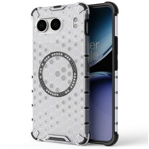 Husa pentru  OnePlus Nord 4 Cyber Shield Bumper, Compatibila MagSafe, Antishock reinforced corners si margini intarite - Clear