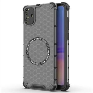 Husa pentru  Samsung Galaxy A05 Cyber Shield Bumper, Compatibila MagSafe, Antishock reinforced corners si margini intarite - Negru