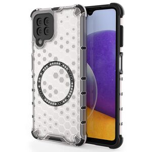 Husa pentru  Samsung Galaxy A22 5G Cyber Shield Bumper, Compatibila MagSafe, Antishock reinforced corners si margini intarite - Clear