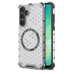 Husa pentru  Samsung Galaxy A26 Cyber Shield Bumper, Compatibila MagSafe, Antishock reinforced corners si margini intarite - Clear