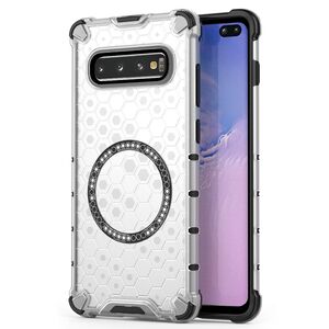 Husa pentru  Samsung Galaxy S10 Plus Cyber Shield Bumper, Compatibila MagSafe, Antishock reinforced corners si margini intarite - Clear