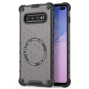 Husa pentru  Samsung Galaxy S10 Plus Cyber Shield Bumper, Compatibila MagSafe, Antishock reinforced corners si margini intarite - Negru
