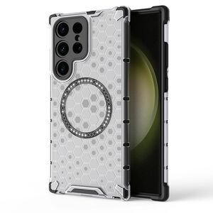 Husa pentru  Samsung Galaxy S24 Ultra Cyber Shield Bumper, Compatibila MagSafe, Antishock reinforced corners si margini intarite - Clear