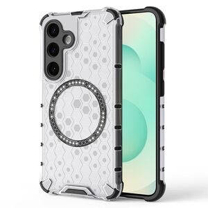 Husa pentru  Samsung Galaxy S25+ Cyber Shield Bumper, Compatibila MagSafe, Antishock reinforced corners si margini intarite - Clear
