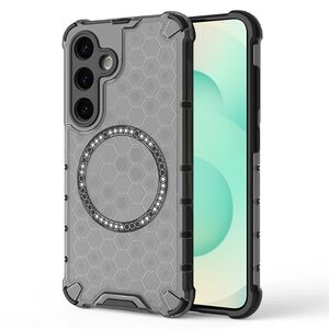Husa pentru  Samsung Galaxy S25+ Cyber Shield Bumper, Compatibila MagSafe, Antishock reinforced corners si margini intarite - Negru