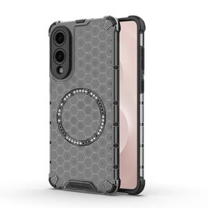 Husa pentru  Samsung Galaxy S25 Edge Cyber Shield Bumper, Compatibila MagSafe, Antishock reinforced corners si margini intarite - Negru