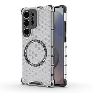 Husa pentru  Samsung Galaxy S25 Ultra Cyber Shield Bumper, Compatibila MagSafe, Antishock reinforced corners si margini intarite - Clear