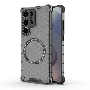 Husa pentru  Samsung Galaxy S25 Ultra Cyber Shield Bumper, Compatibila MagSafe, Antishock reinforced corners si margini intarite - Negru