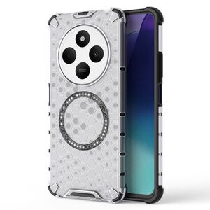 Husa pentru  Xiaomi Redmi 14C Cyber Shield Bumper, Compatibila MagSafe, Antishock reinforced corners si margini intarite - Clear