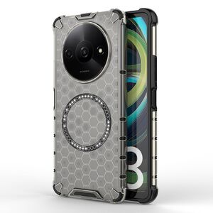Husa pentru  Xiaomi Redmi A3 Cyber Shield Bumper, Compatibila MagSafe, Antishock reinforced corners si margini intarite - Negru