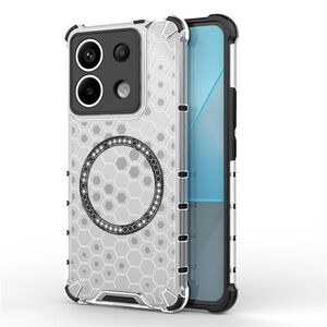 Husa pentru  Xiaomi Redmi Note 13 Pro 5G Cyber Shield Bumper, Compatibila MagSafe, Antishock reinforced corners si margini intarite - Clear