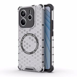 Husa pentru  Xiaomi Redmi Note 14 5G Cyber Shield Bumper, Compatibila MagSafe, Antishock reinforced corners si margini intarite - Clear