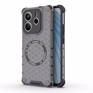 Husa pentru  Xiaomi Redmi Note 14 5G Cyber Shield Bumper, Compatibila MagSafe, Antishock reinforced corners si margini intarite - Negru