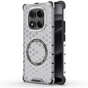 Husa pentru  Xiaomi Redmi Note 14 Pro 4G Cyber Shield Bumper, Compatibila MagSafe, Antishock reinforced corners si margini intarite - Clear