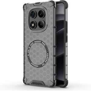 Husa pentru  Xiaomi Redmi Note 14 Pro 4G Cyber Shield Bumper, Compatibila MagSafe, Antishock reinforced corners si margini intarite - Negru